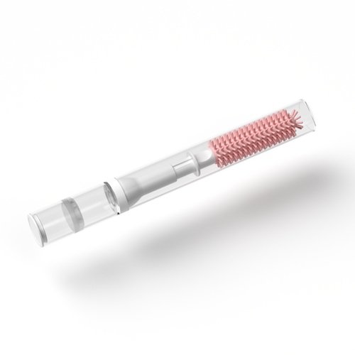 naiping-2 2-in-1 Portable Baby Bottle Brush with Built-in Soap Dispenser – Travel-Friendly Cleaning Scrubber with Instant Foam Pump for Bottles, Cups, and Straws