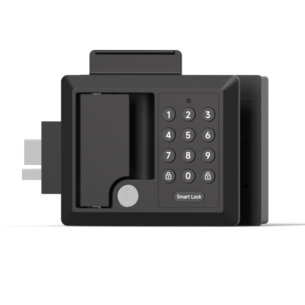 主图-4 Keyless Entry RV Door Lock with Dual-Bolt Linkage | Premium RV Electronic Deadbolt with Remote, Keypad & Mechanical Keys